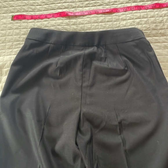 NWT Banana Republic | Tuxedo Pants | Straight Leg | Black | size 8 Petite - Picture 4 of 5